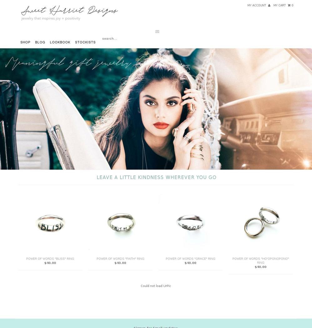 sweetharriet.ca shopify website screenshot