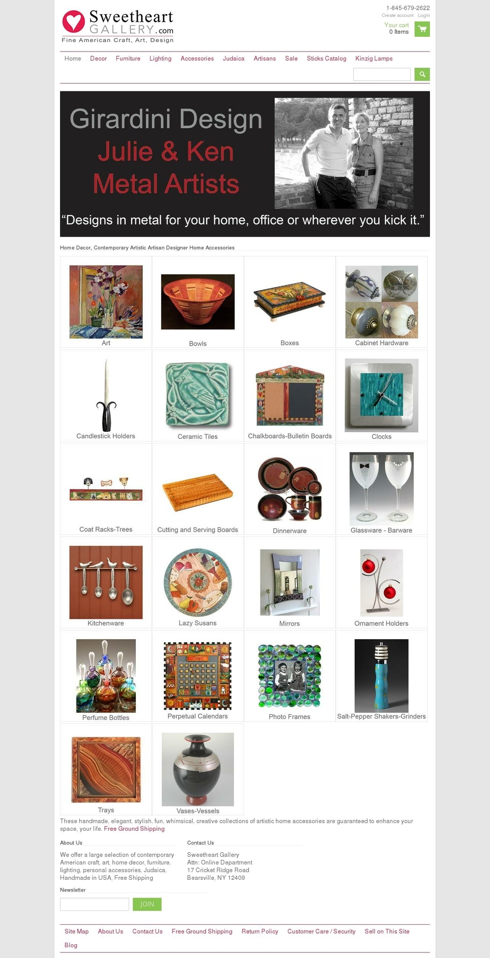 sweetheartgallery.com shopify website screenshot