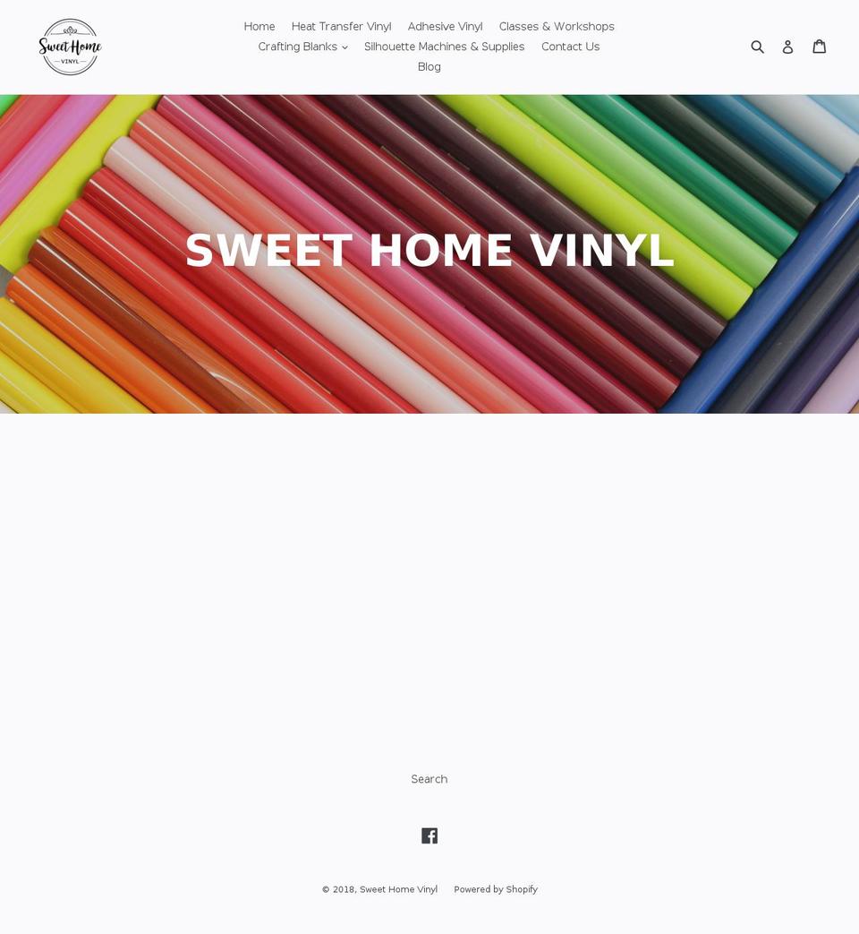 sweethomevinyl.com shopify website screenshot