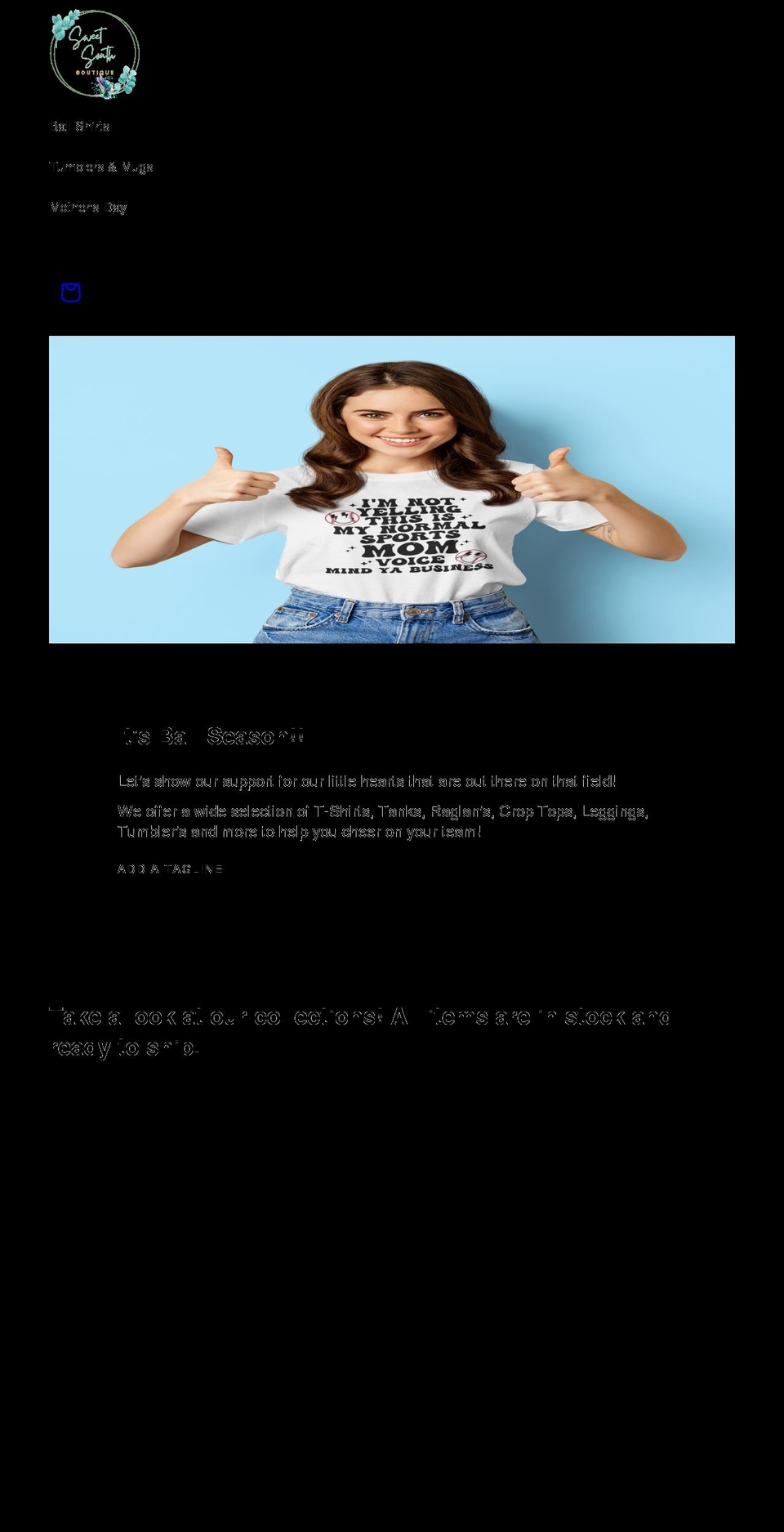 sweeticedtee.com — Shopify storefront screenshot