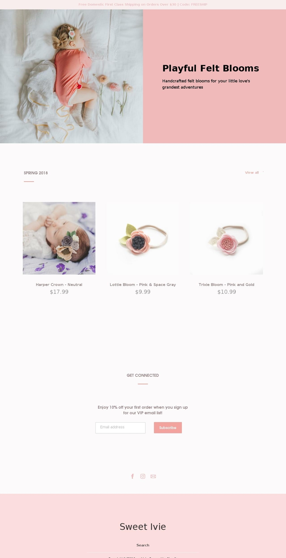 sweetivie.com — Shopify storefront screenshot