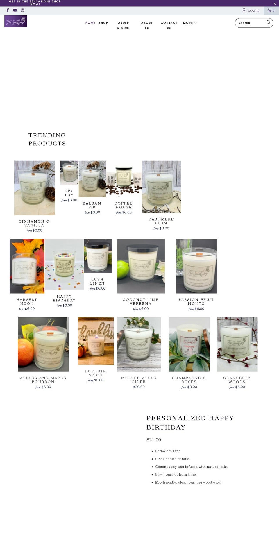 sweetjoyco.com shopify website screenshot