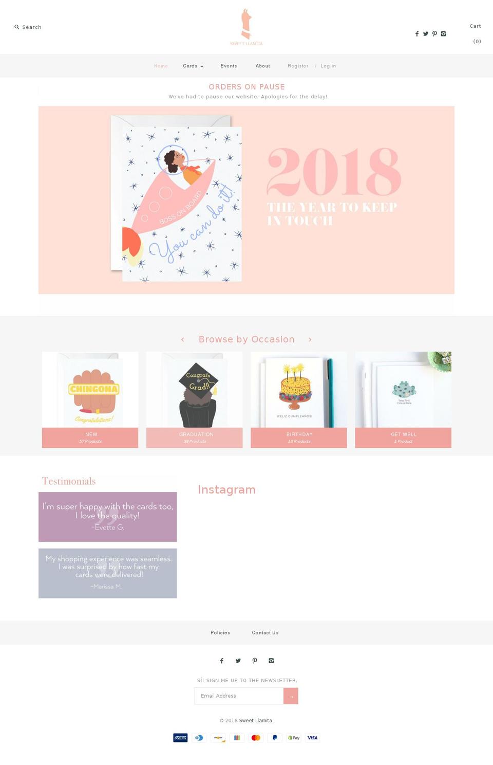 sweetlamita.net shopify website screenshot