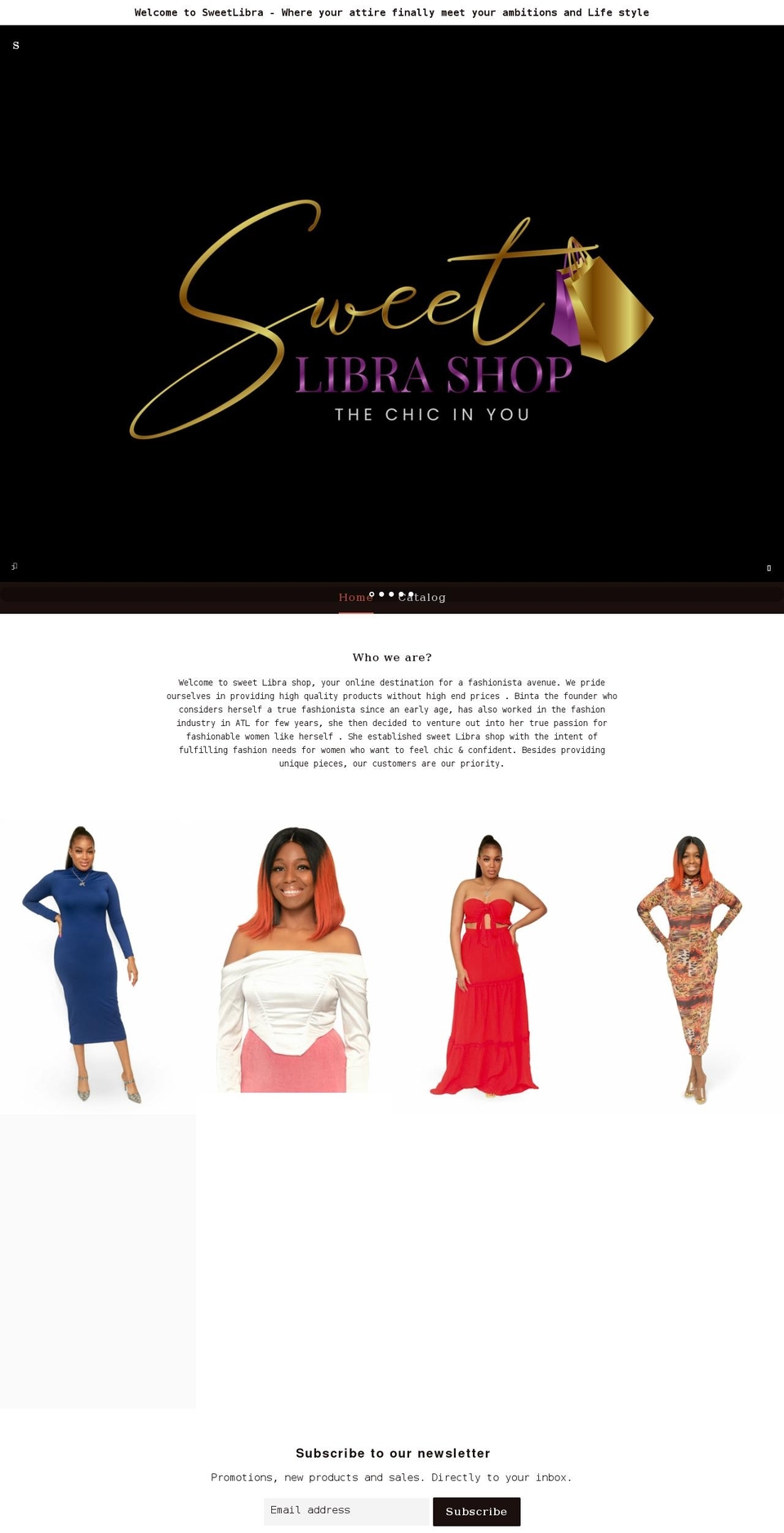 sweetlibra.shop shopify website screenshot