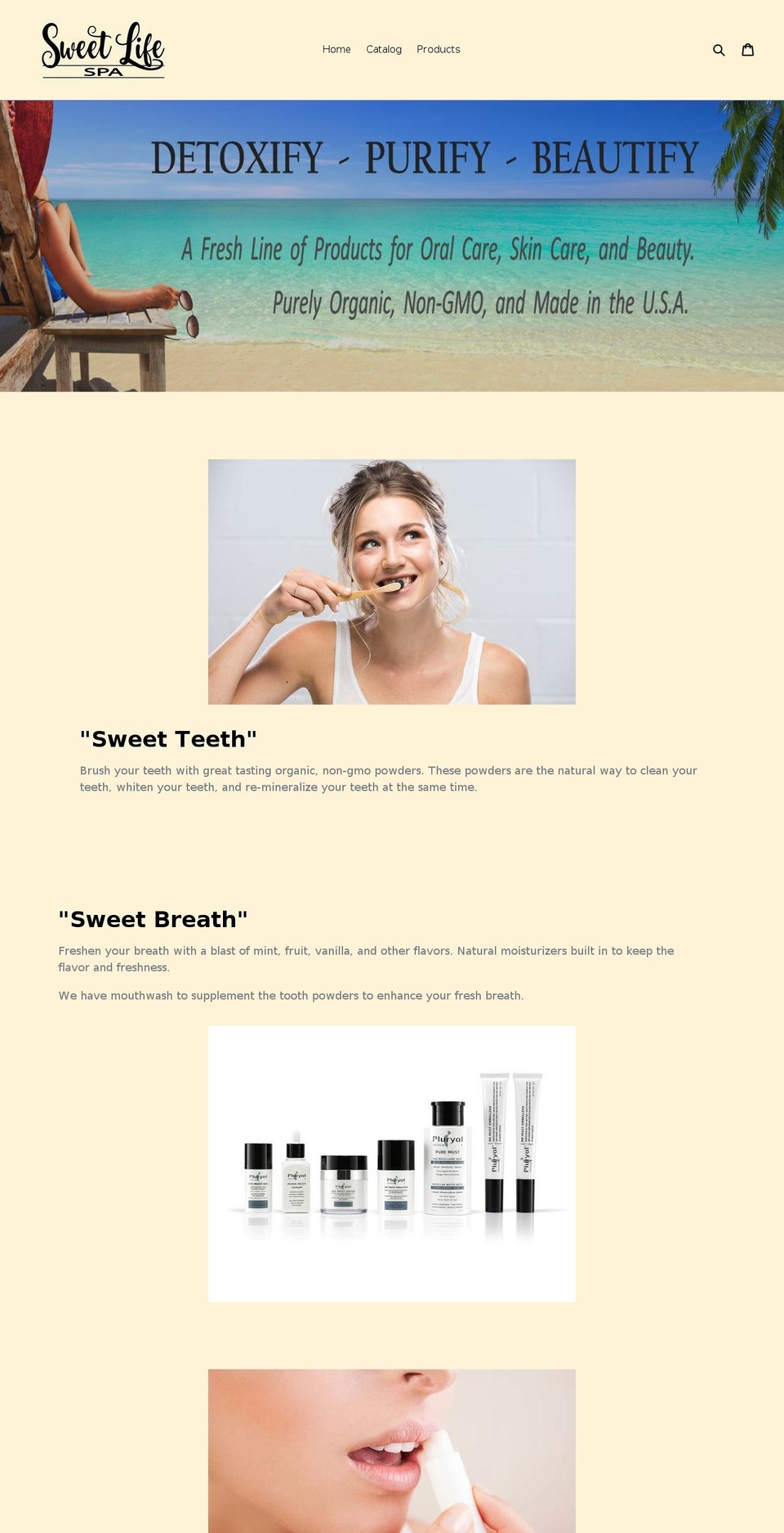 sweetlifespa.com shopify website screenshot