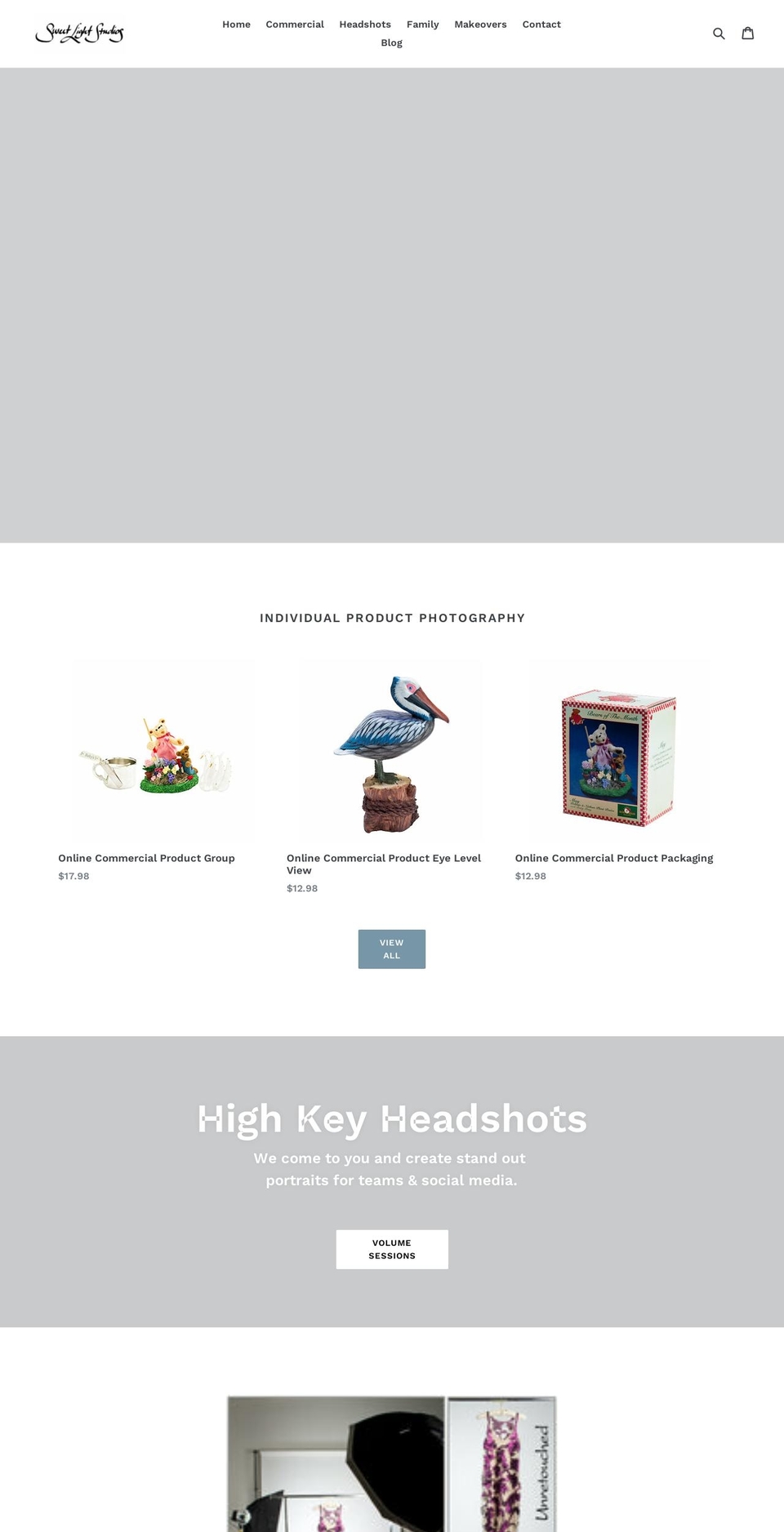 sweetlightstudios.com shopify website screenshot