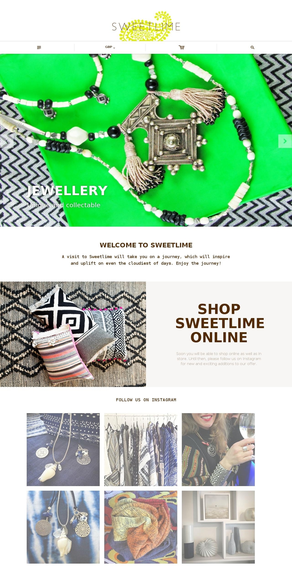 sweetlimeuk.com shopify website screenshot