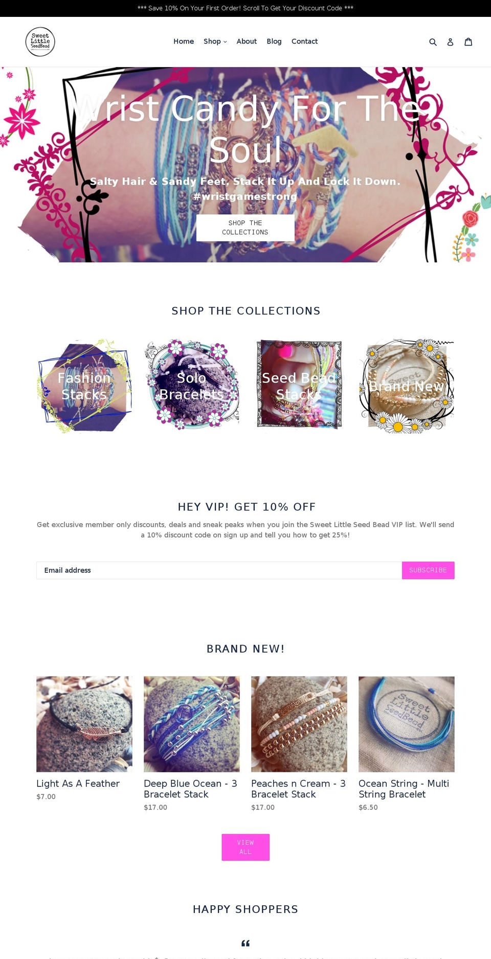 sweetlittleseedbead.com — Shopify storefront screenshot