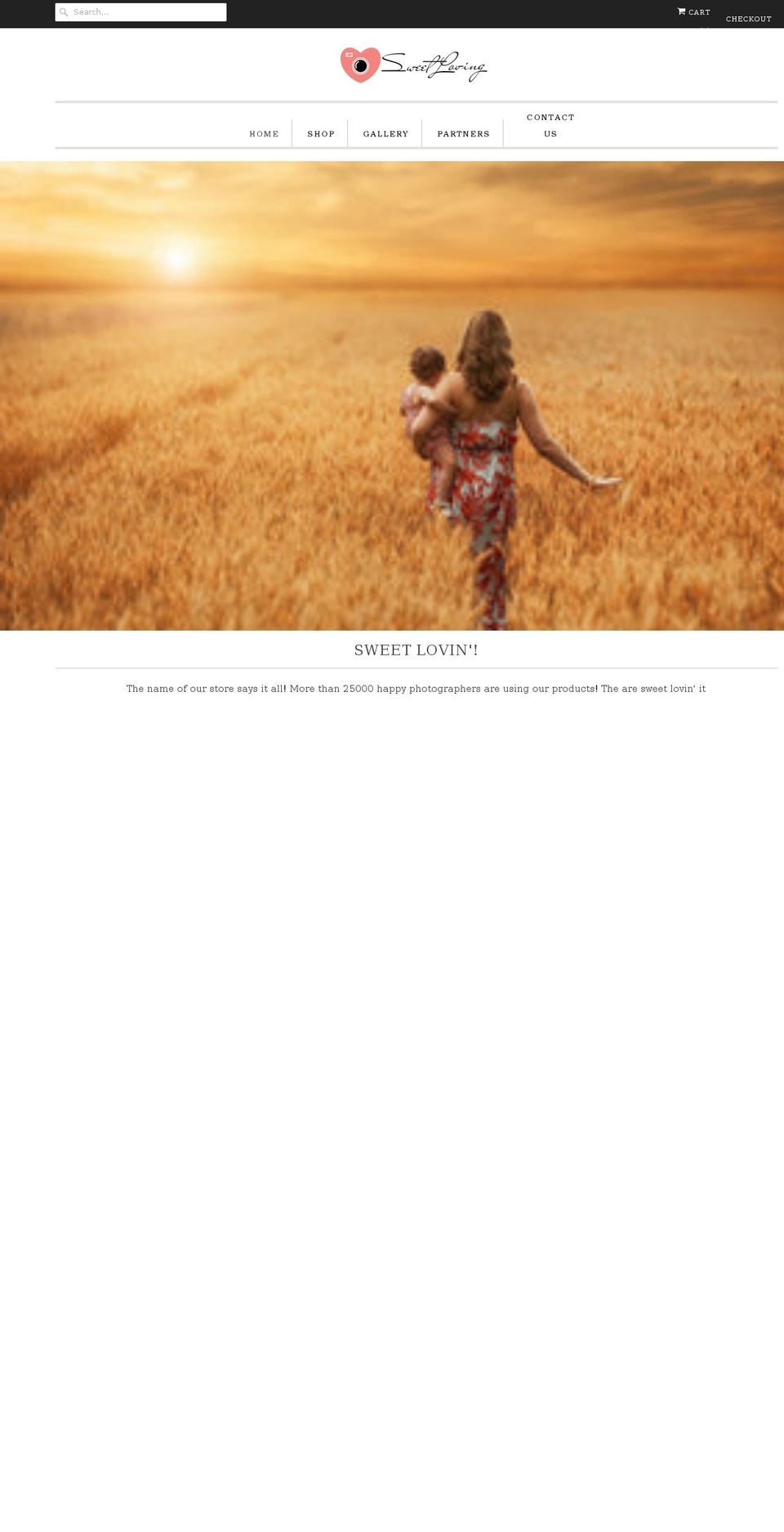 sweetlovingphotos.com — Shopify storefront screenshot