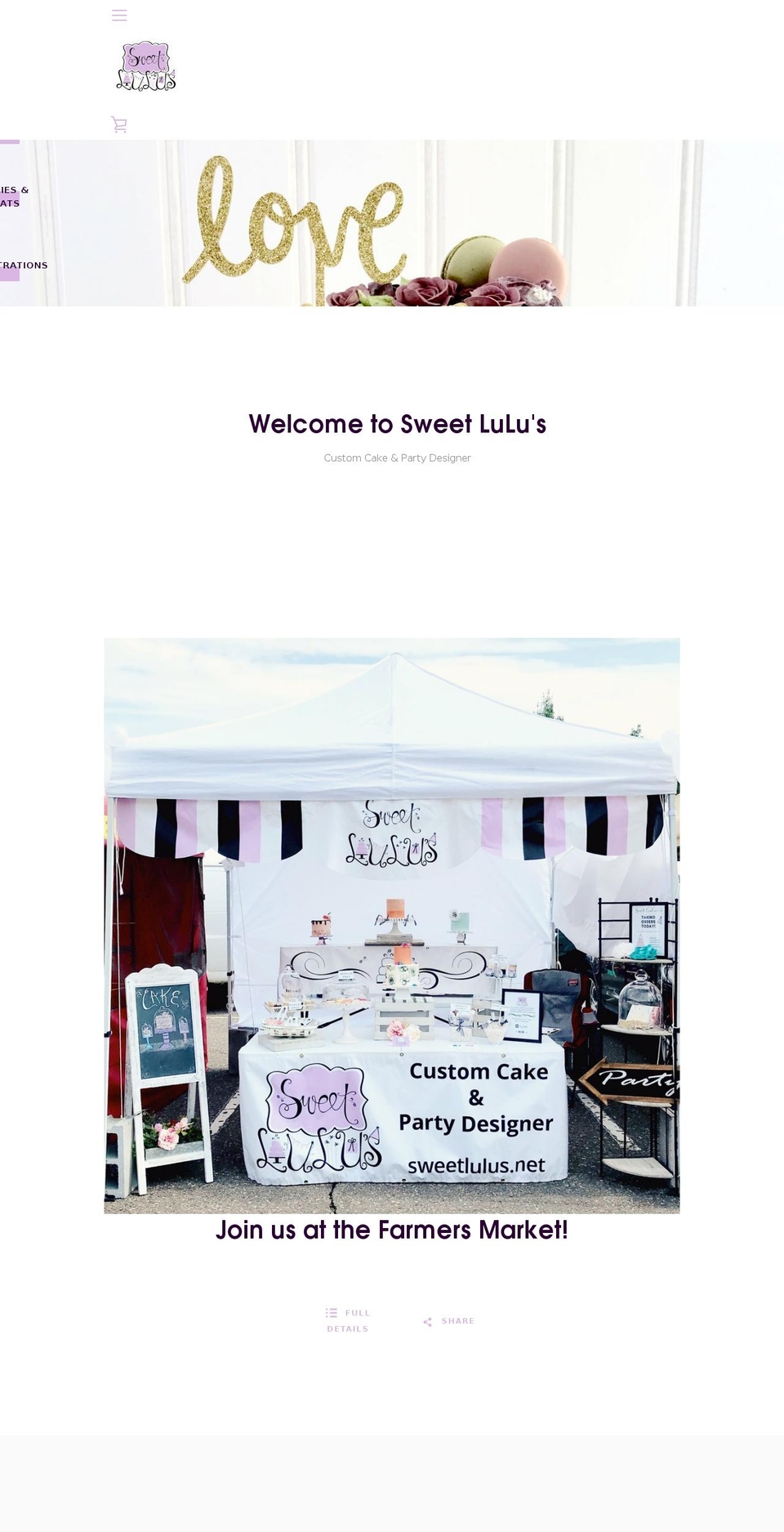 sweetlulus.net shopify website screenshot