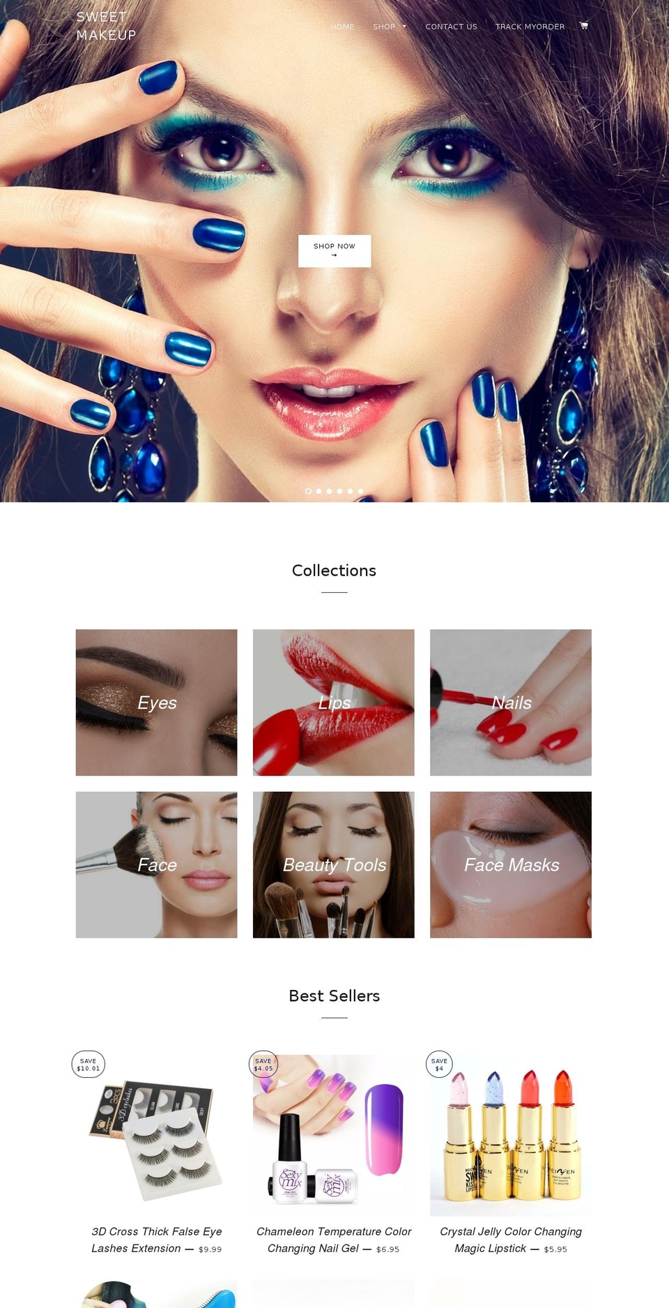 sweetmakeup.com shopify website screenshot