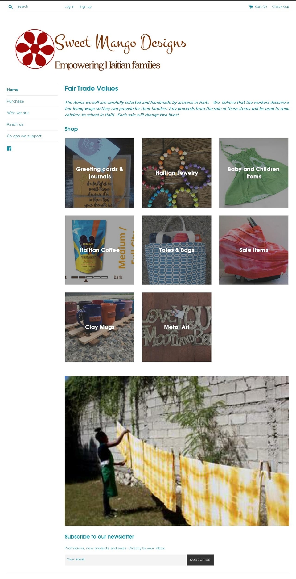 sweetmangodesigns.com — Shopify storefront screenshot