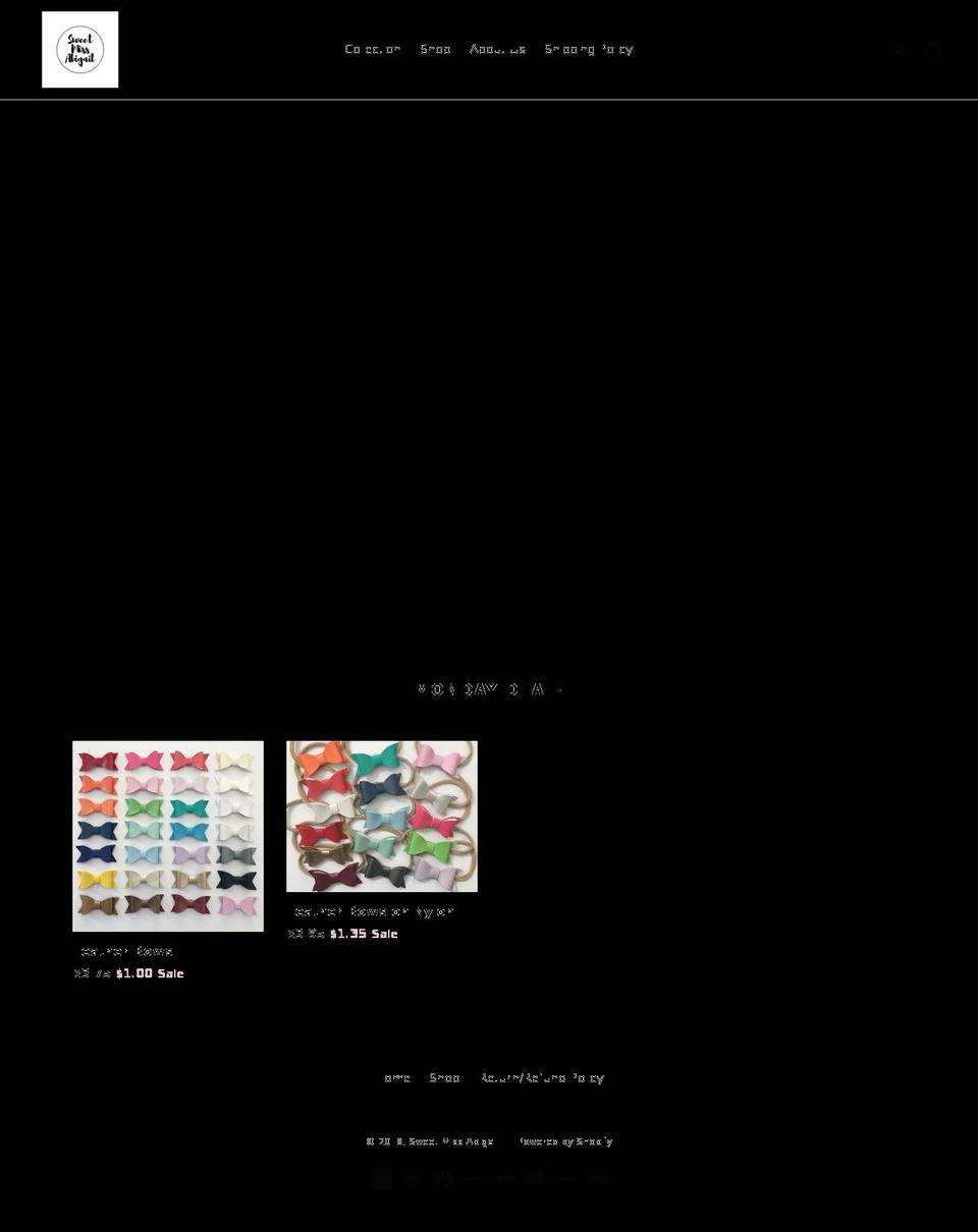 sweetmissabigail.com — Shopify storefront screenshot