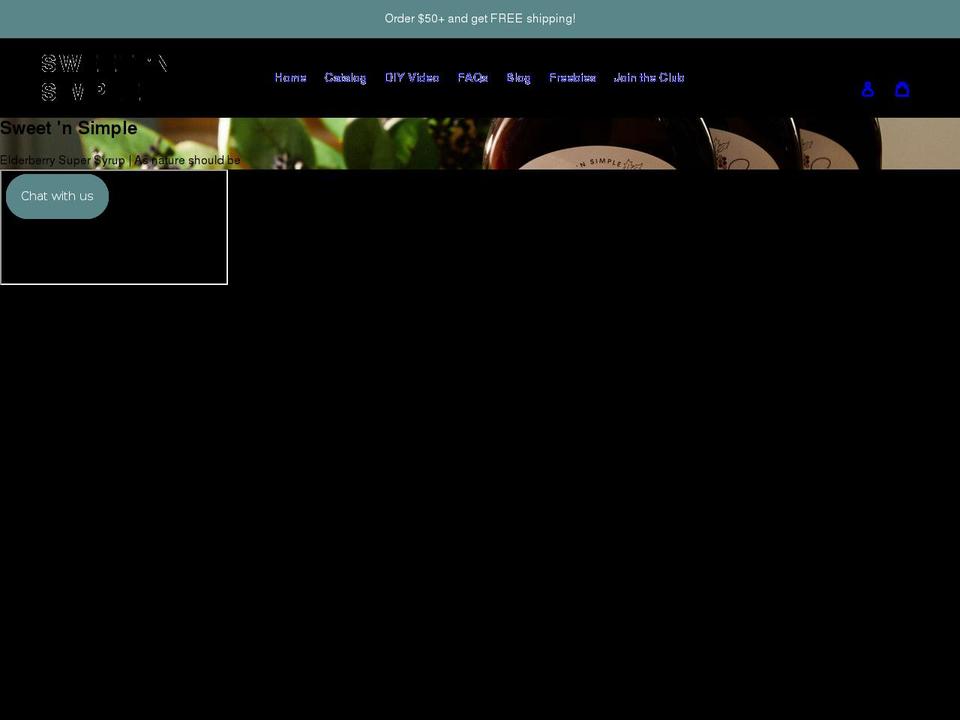 sweetnsimpleky.com shopify website screenshot