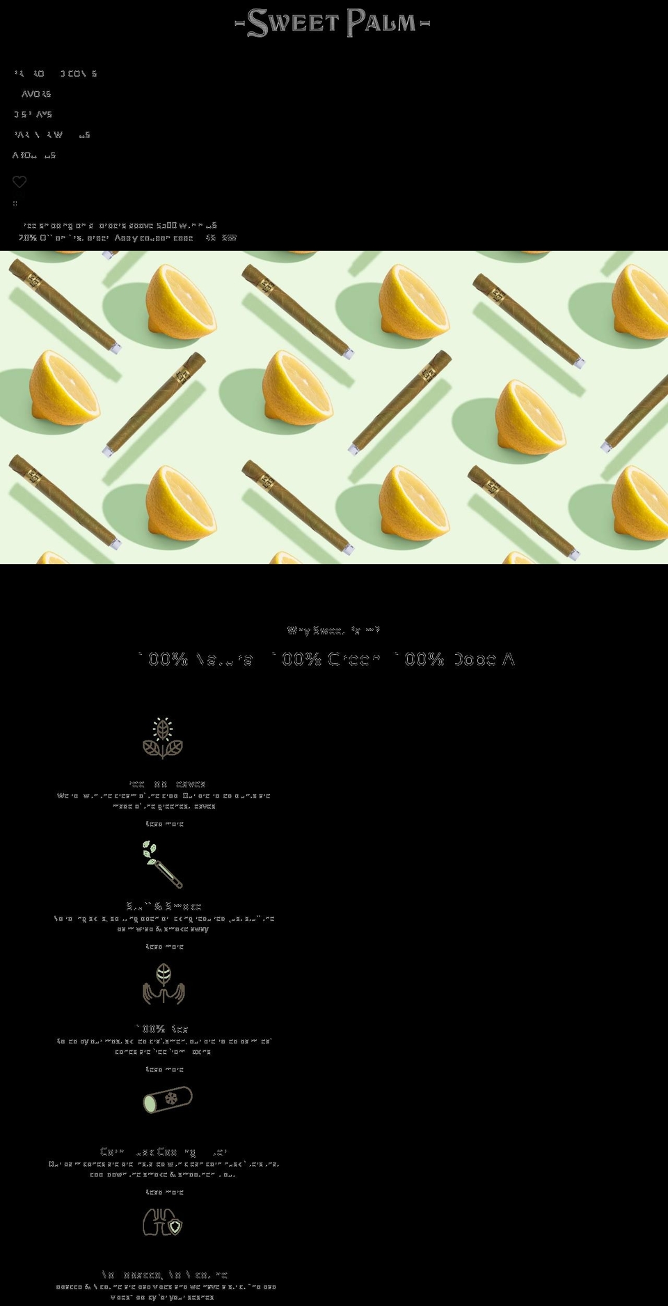 sweetpalm.com shopify website screenshot