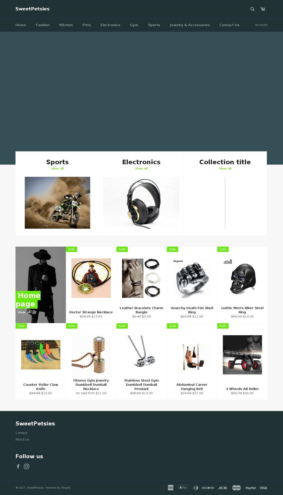 sweetpetsies.com shopify website screenshot