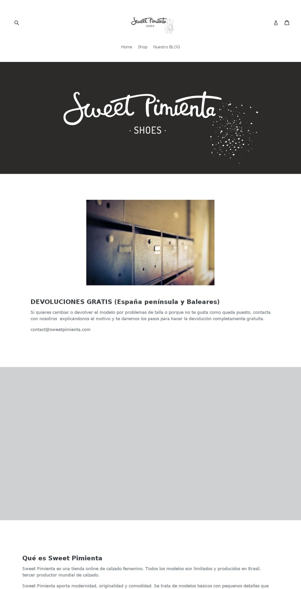 sweetpimienta.com — Shopify storefront screenshot