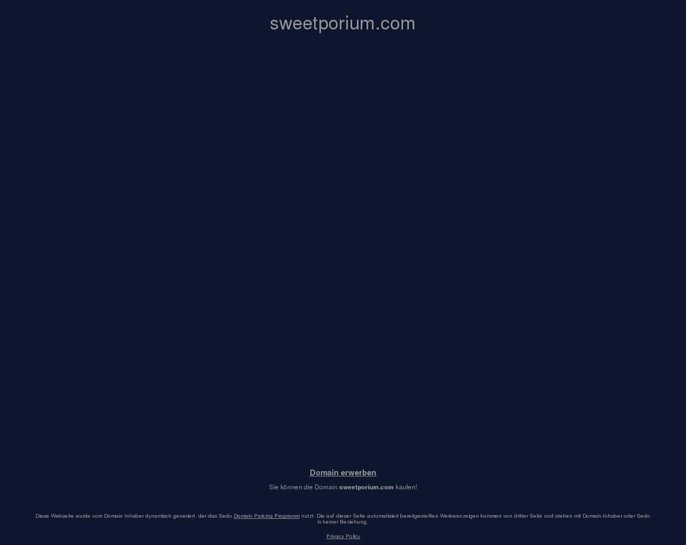 sweetporium.com shopify website screenshot