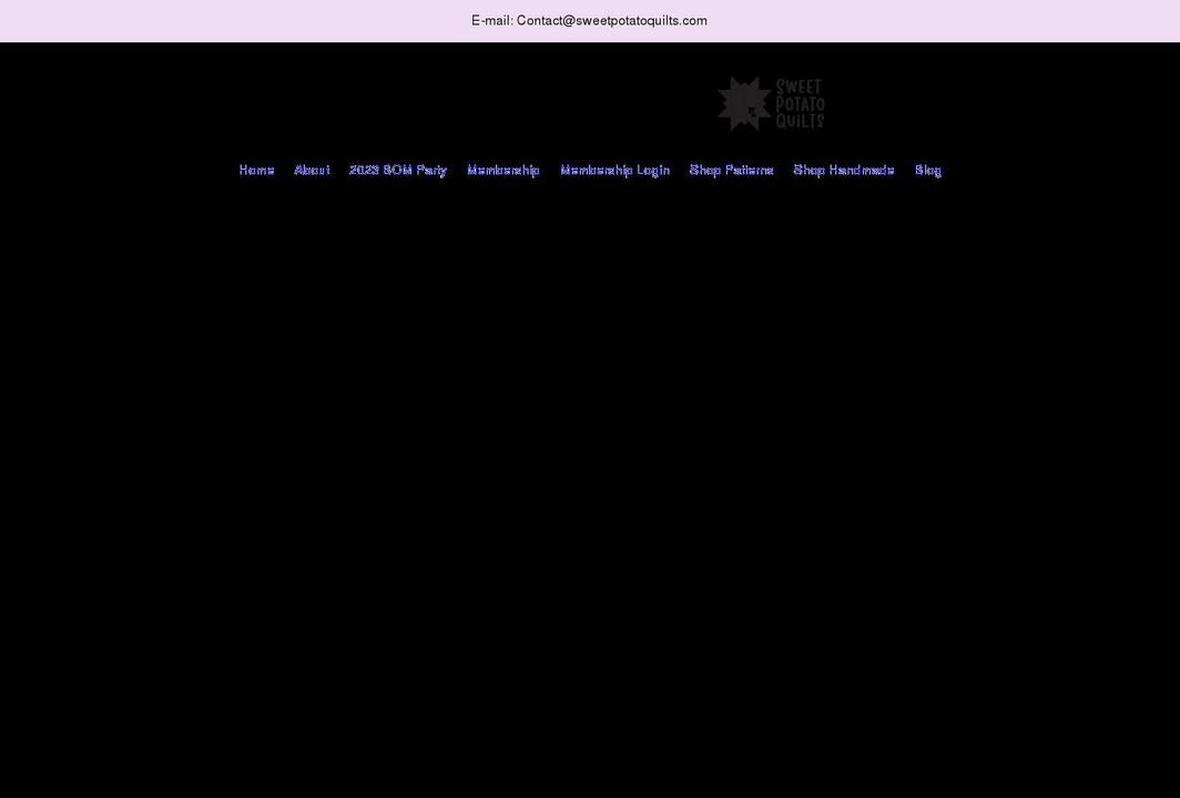 sweetpotatoquilts.com shopify website screenshot
