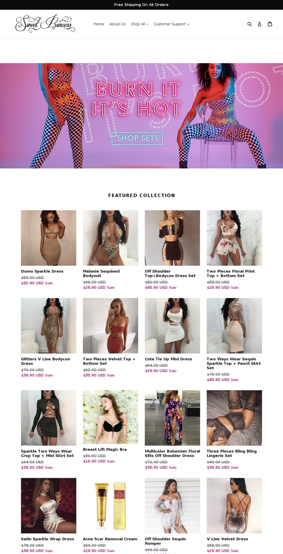 sweetprincessbycy.com — Shopify storefront screenshot
