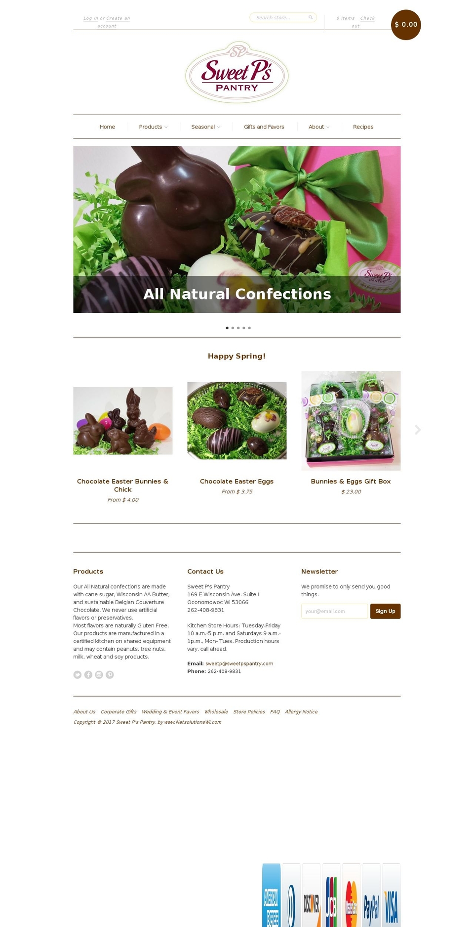 sweetpspantry.com shopify website screenshot