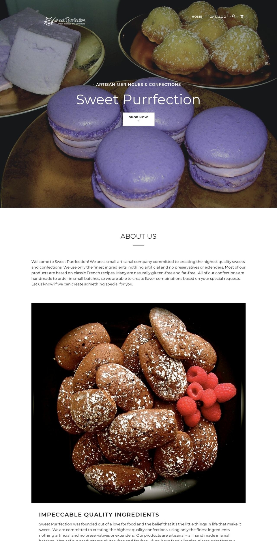 sweetpurrfection.com shopify website screenshot