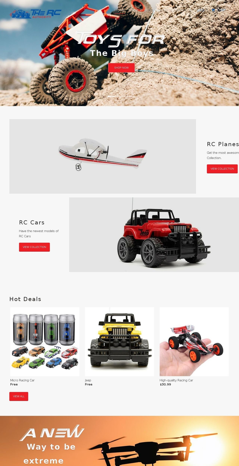 sweetrc.com — Shopify storefront screenshot