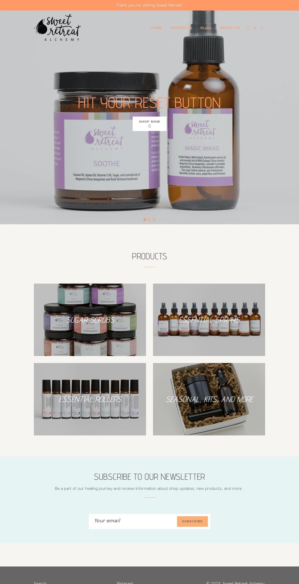 sweetretreatscrubs.com — Shopify storefront screenshot