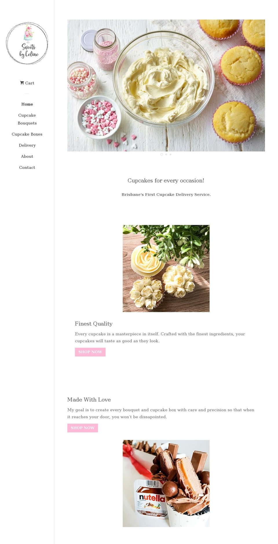 sweetsbyceline.com — Shopify storefront screenshot