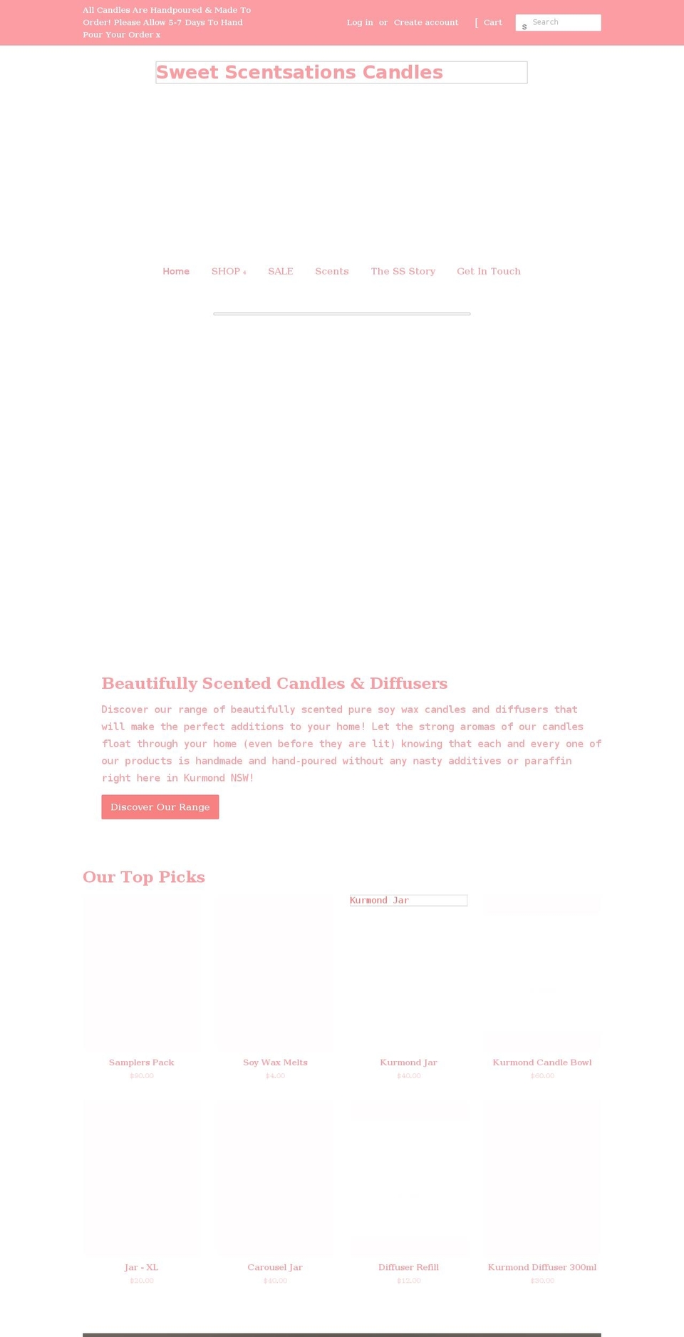 sweetscentsations.com.au shopify website screenshot