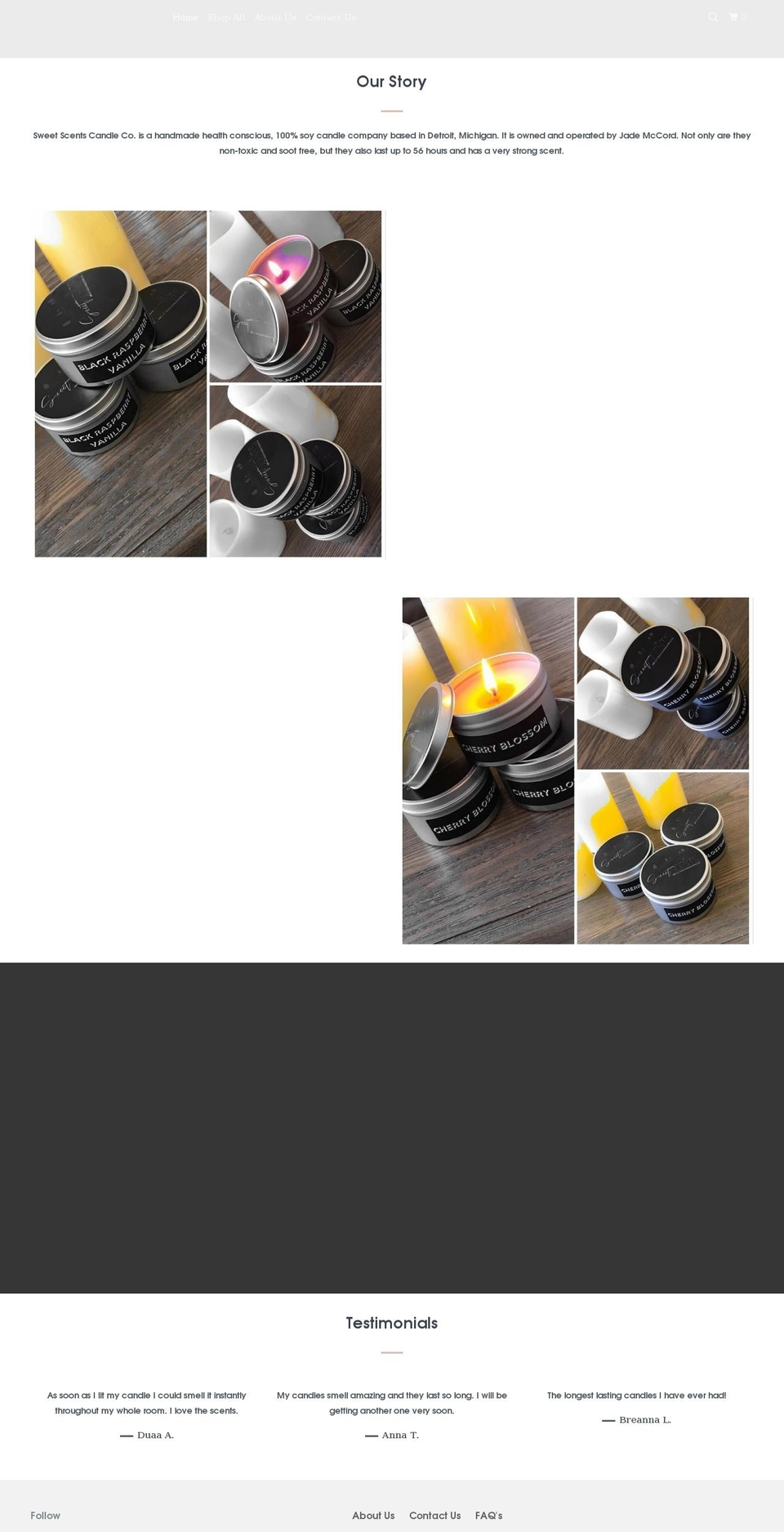 sweetscentsdetroit.com shopify website screenshot