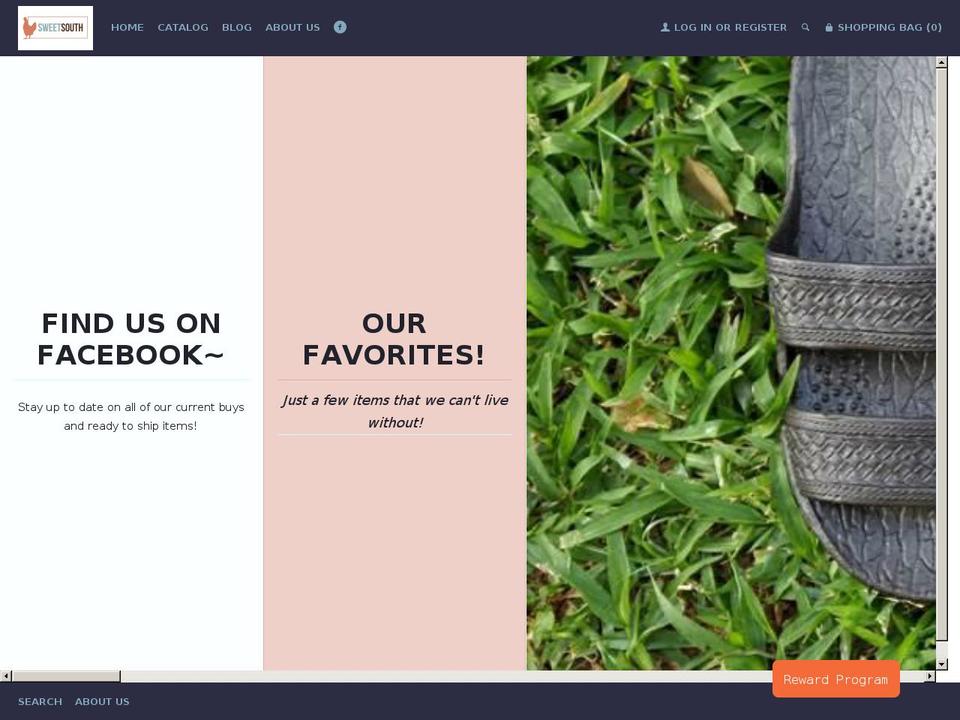 sweetsouthcustoms.com shopify website screenshot