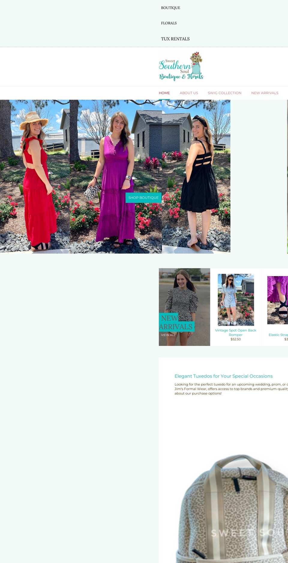 sweetsouthernsoullv.com shopify website screenshot