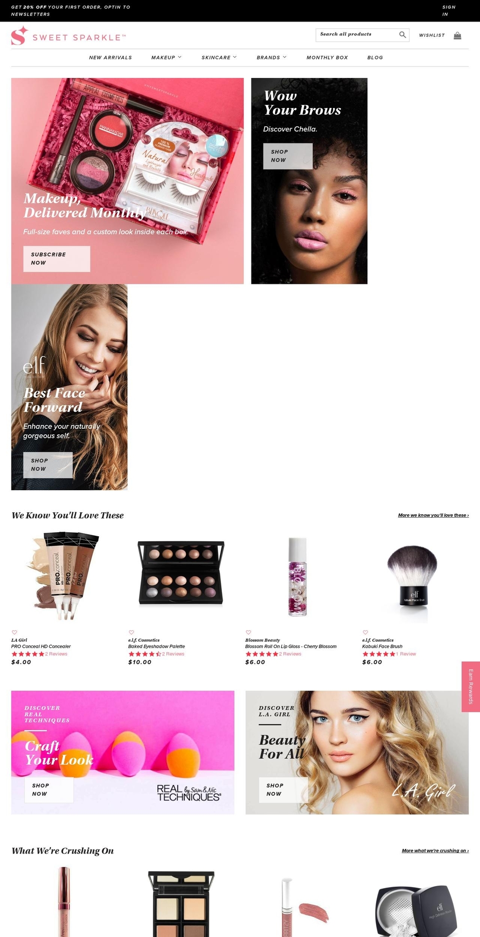 sweetsparkle.com shopify website screenshot