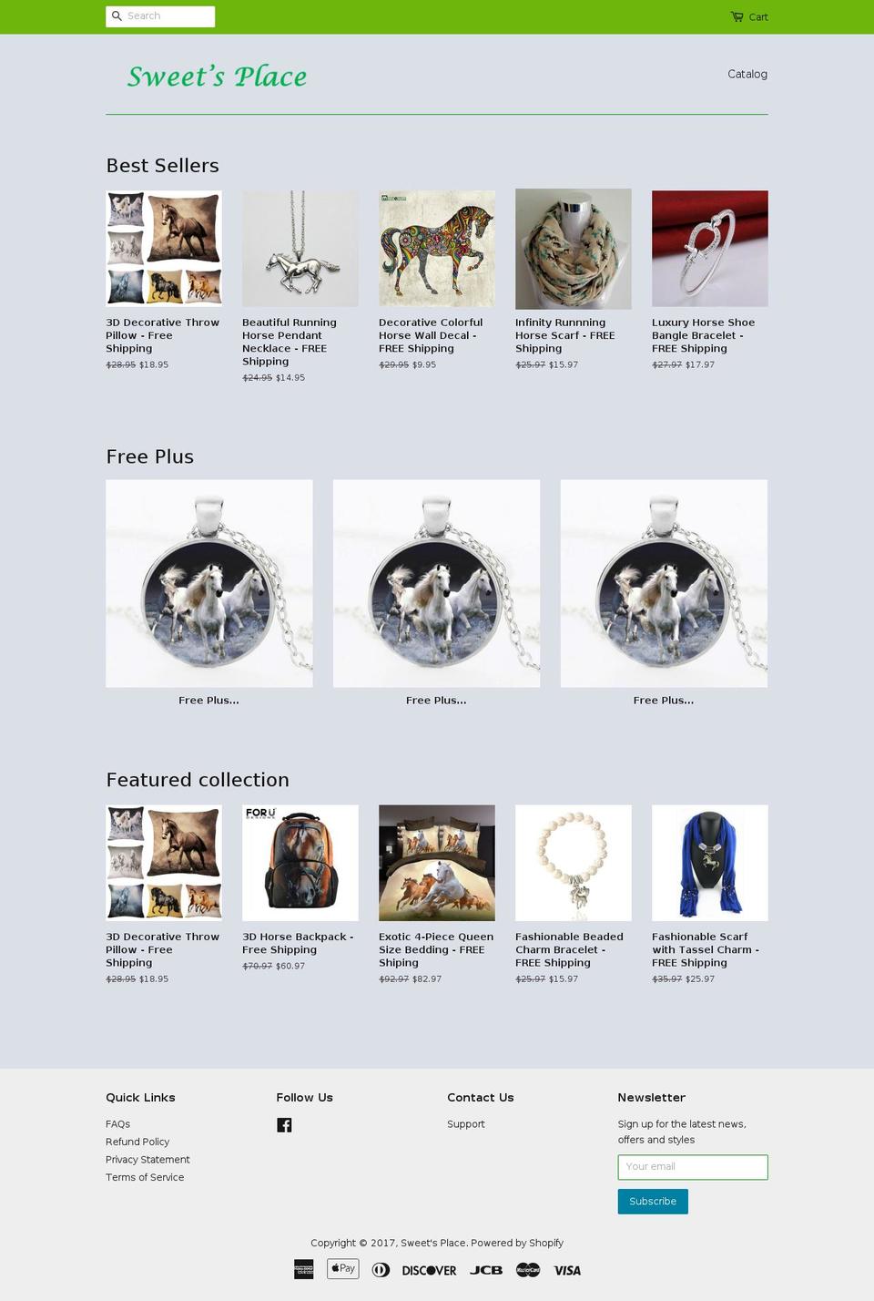 sweetsplace.com shopify website screenshot