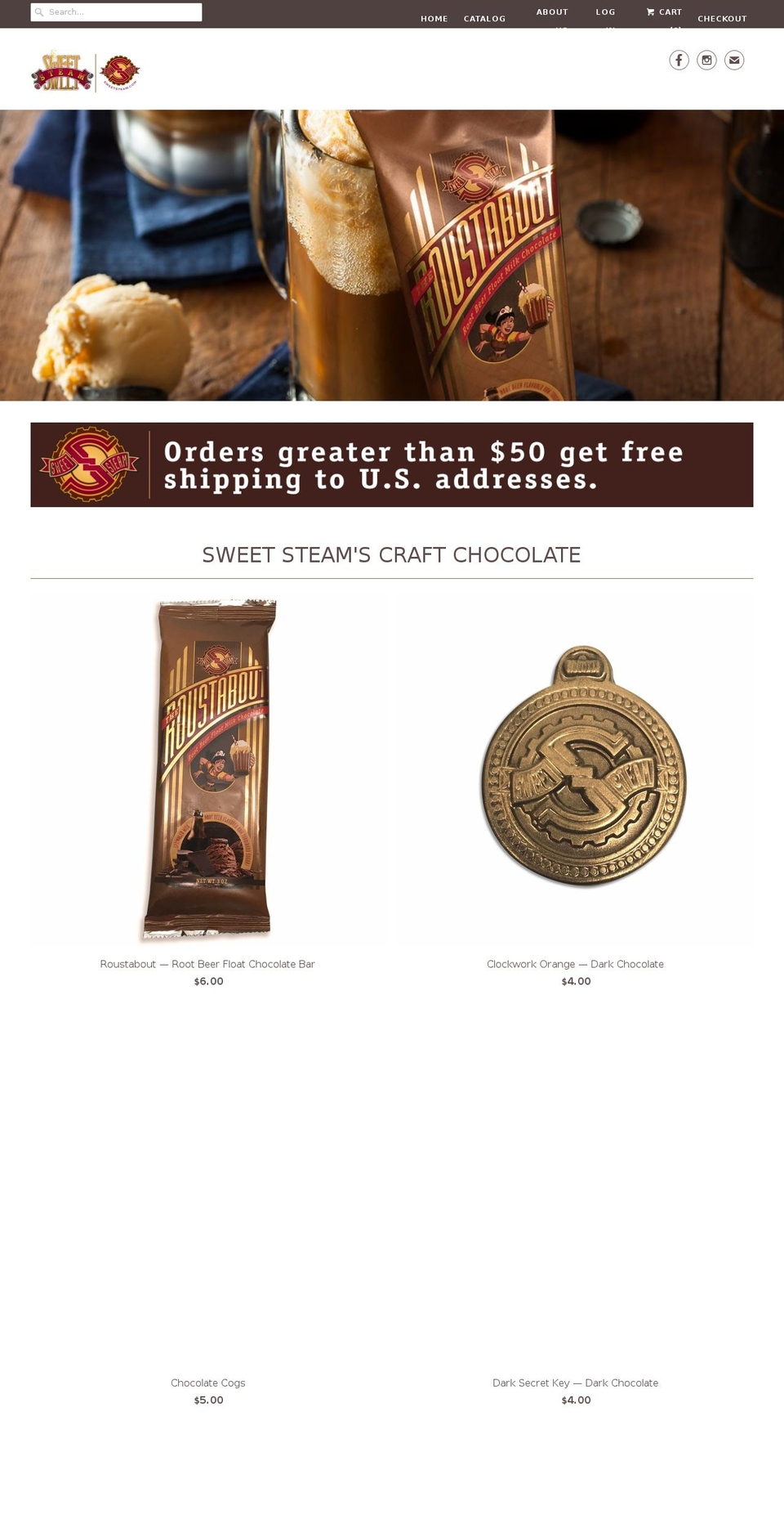 sweetsteam.com shopify website screenshot