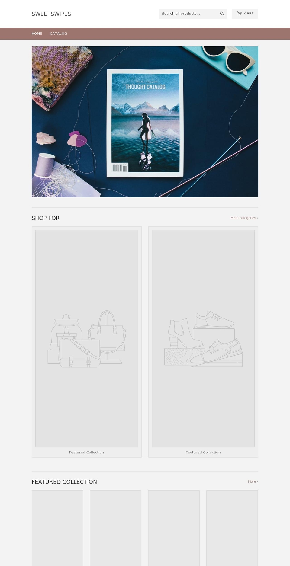sweetswipes.com — Shopify storefront screenshot