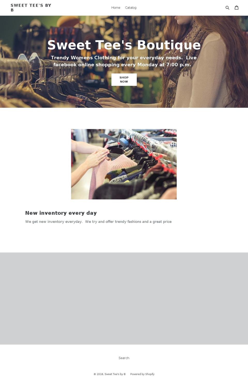 sweetteesboutique.com shopify website screenshot