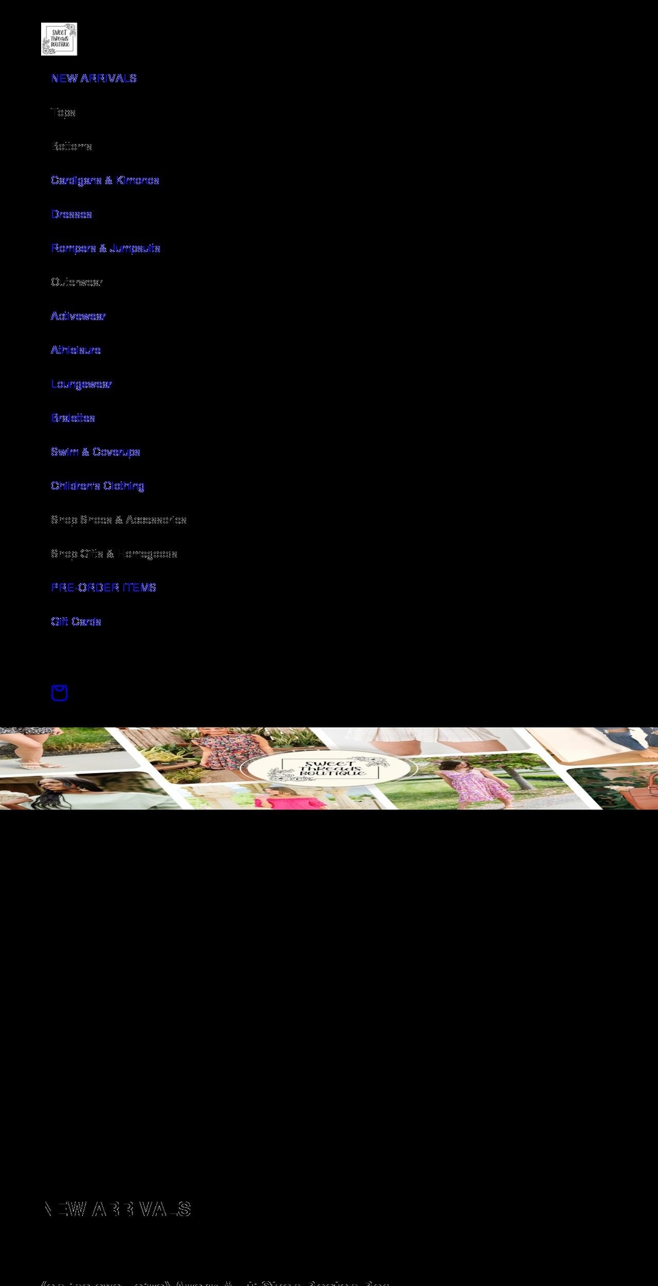 sweetthreads.net shopify website screenshot