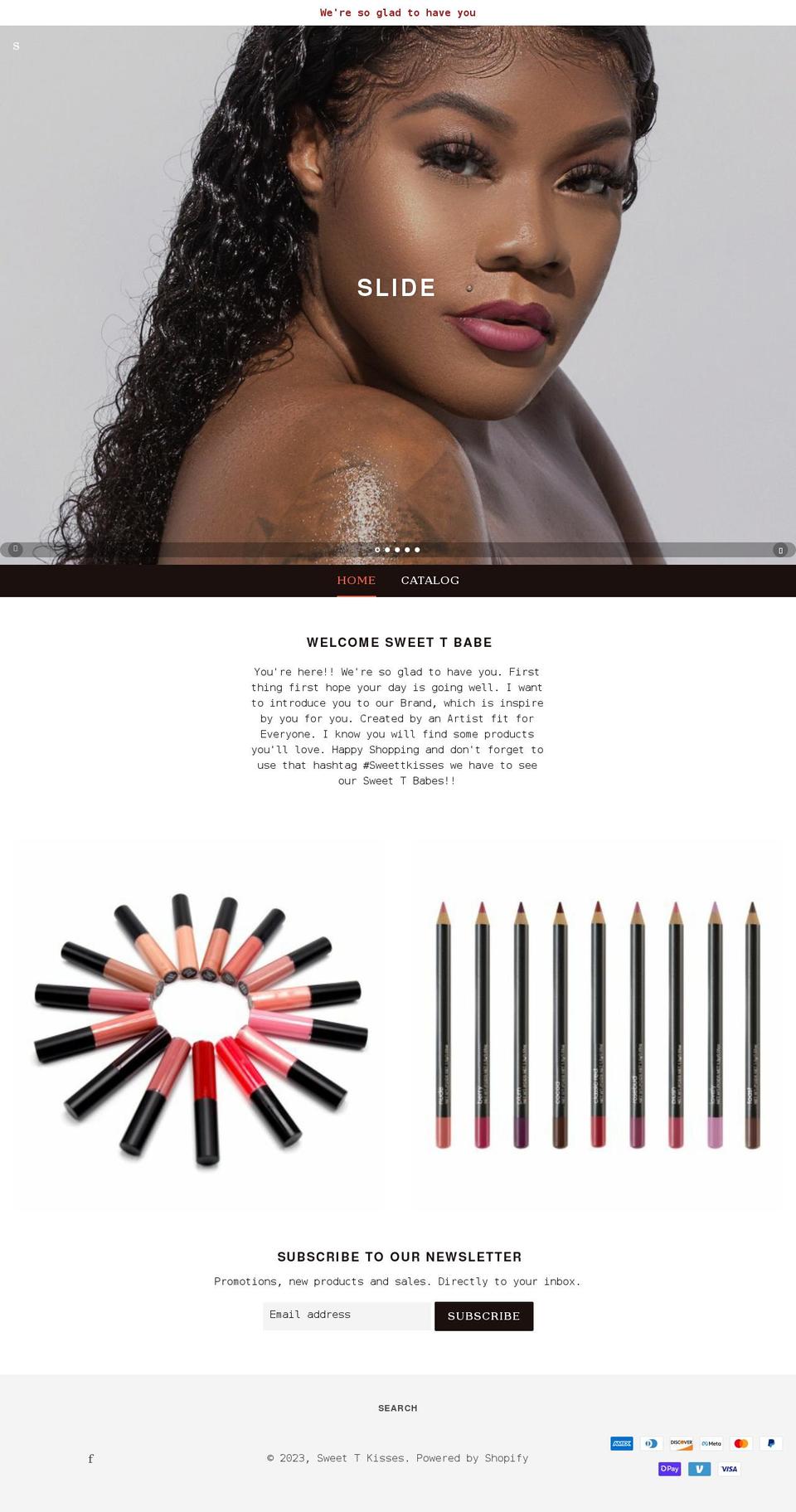 sweettkisses.com shopify website screenshot