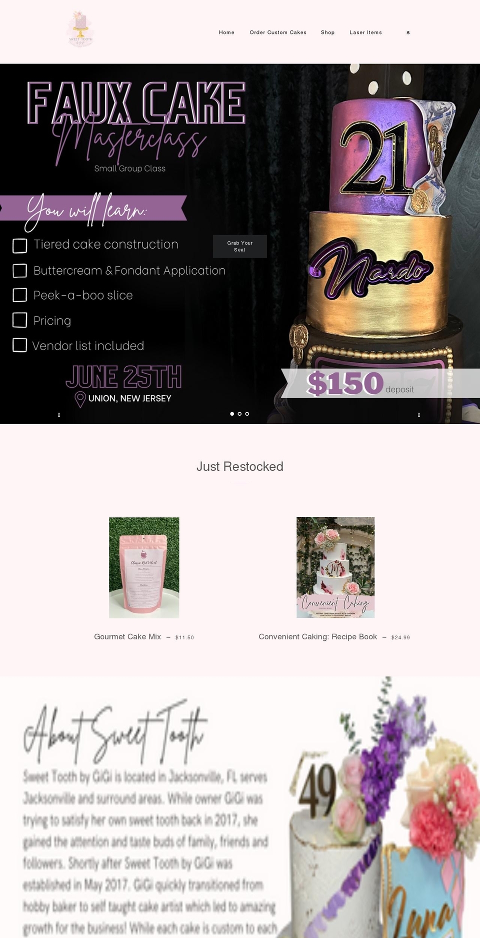 sweettoothbygigi.com shopify website screenshot
