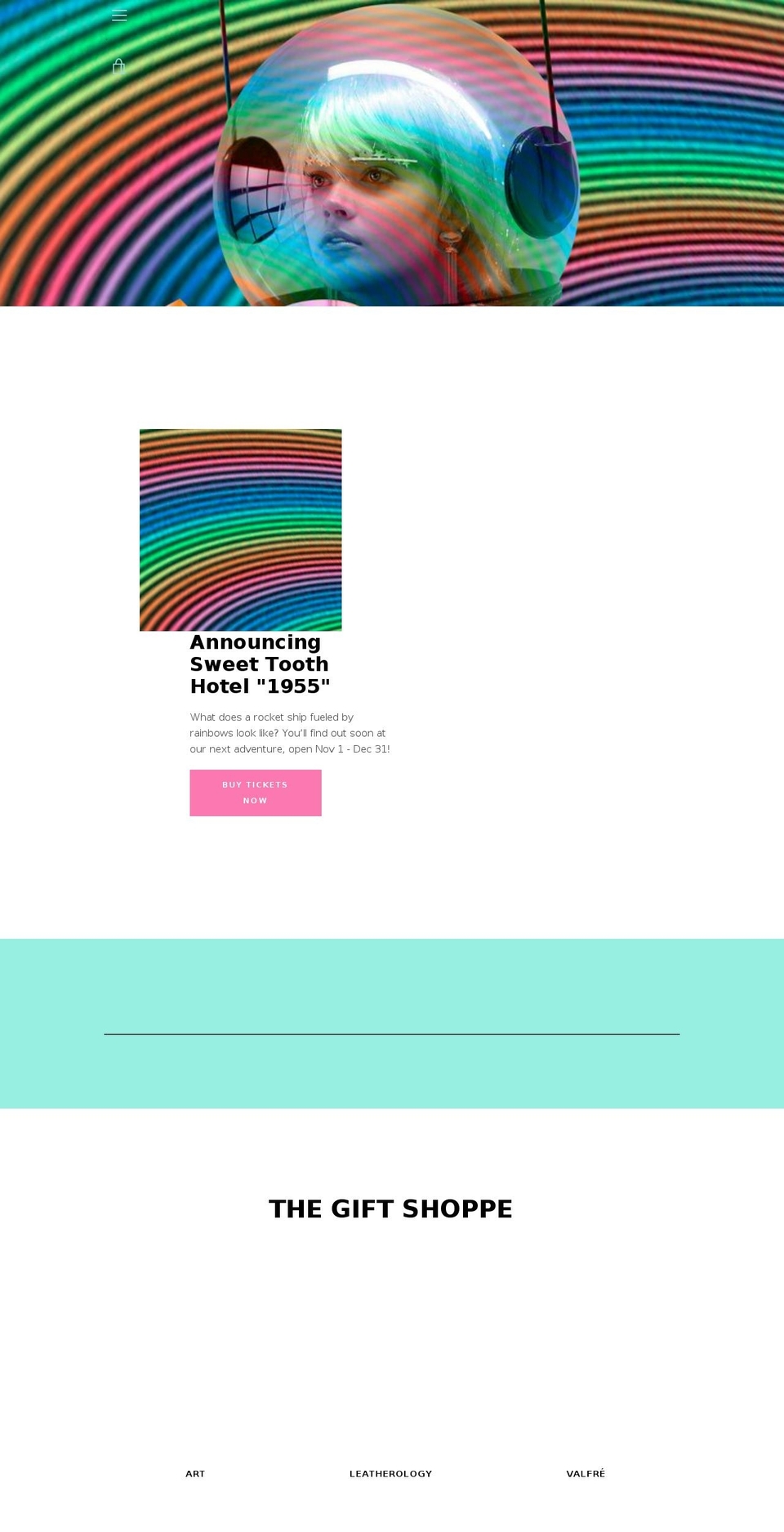 sweettoothhotel.com shopify website screenshot