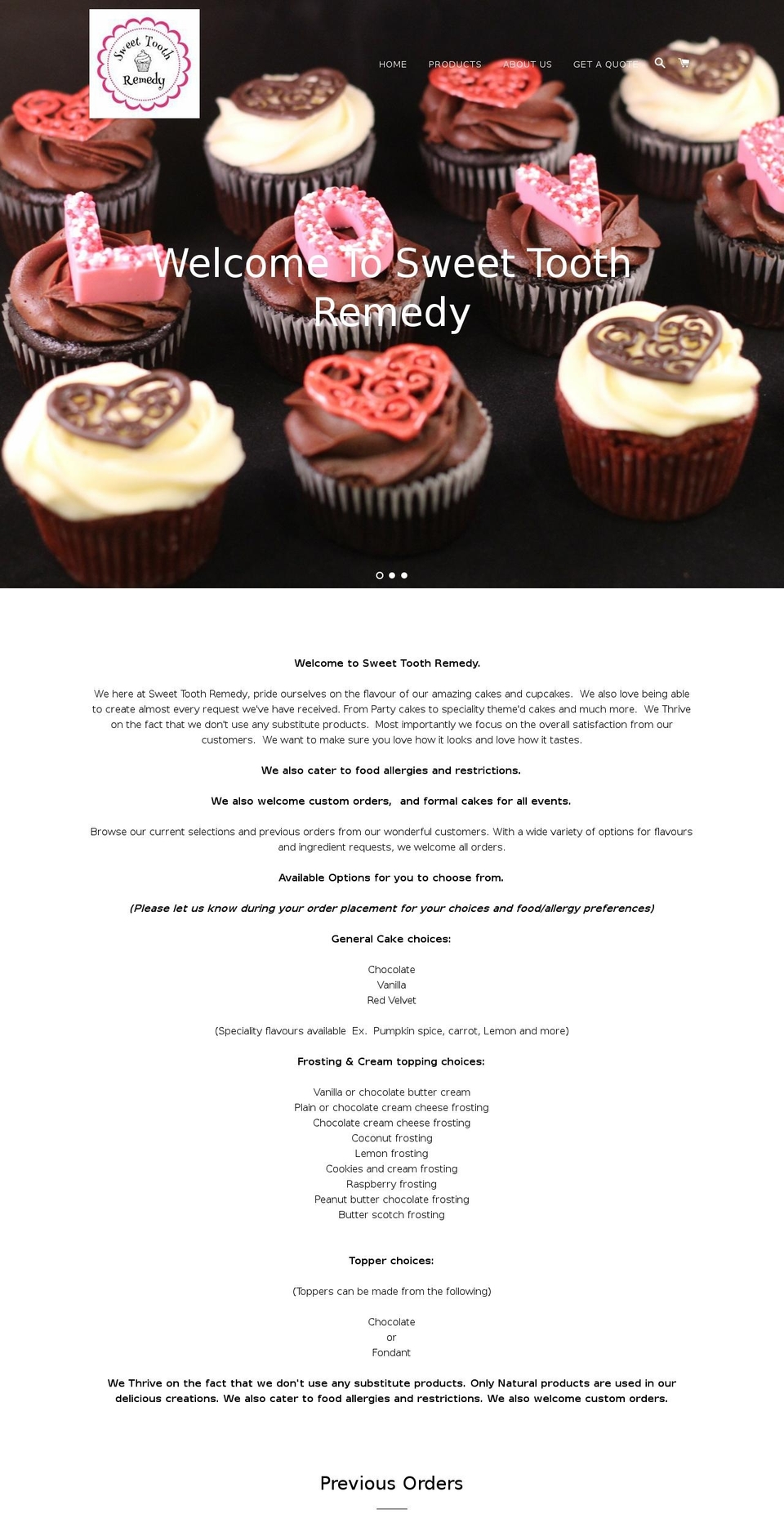 sweettoothremedy.com shopify website screenshot
