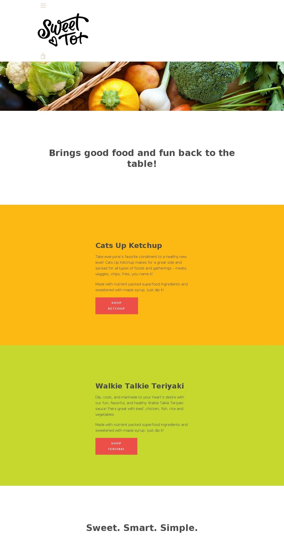 sweettot.com — Shopify storefront screenshot