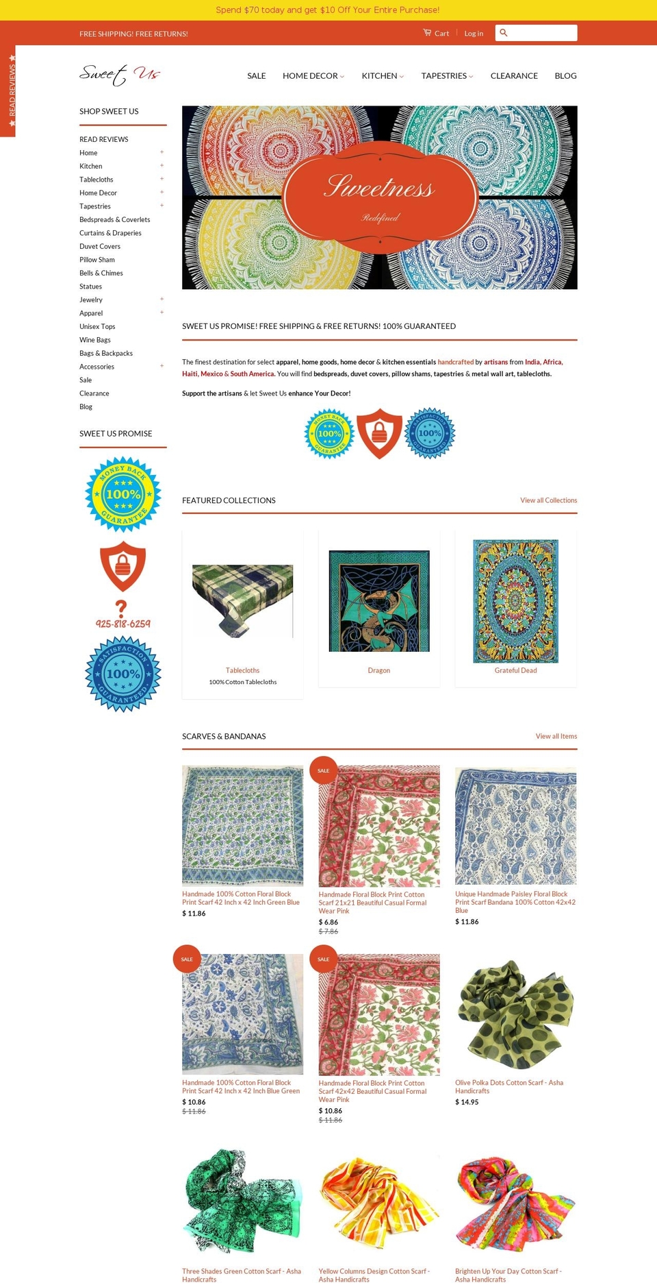 sweetus.net shopify website screenshot