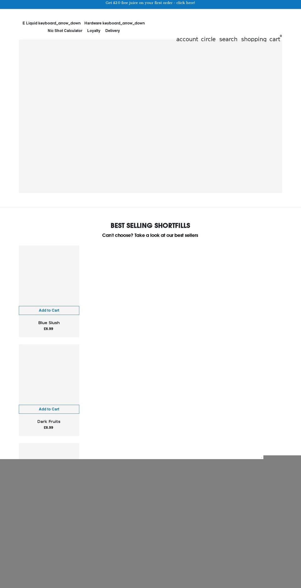 sweetvapes.co.uk shopify website screenshot