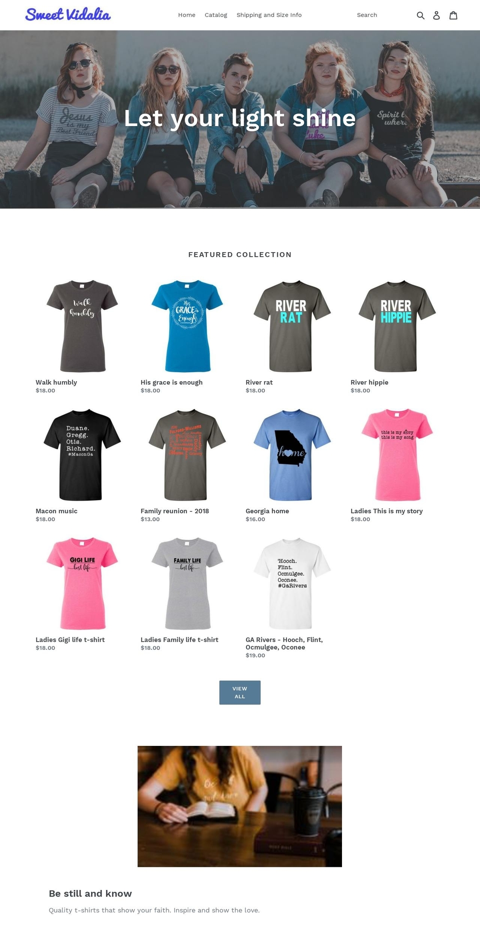 sweetvidalia.com — Shopify storefront screenshot