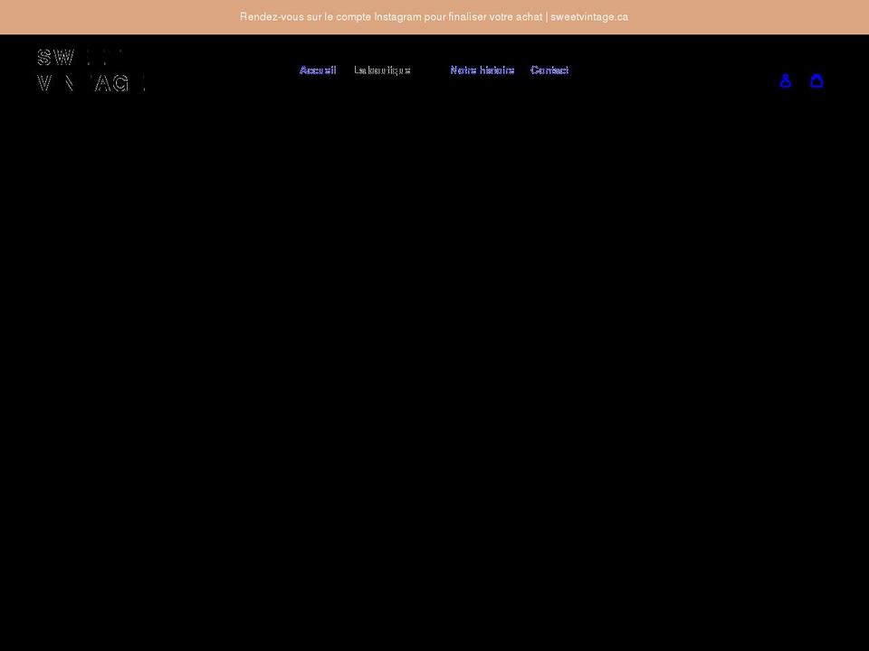 sweetvintage.ca shopify website screenshot