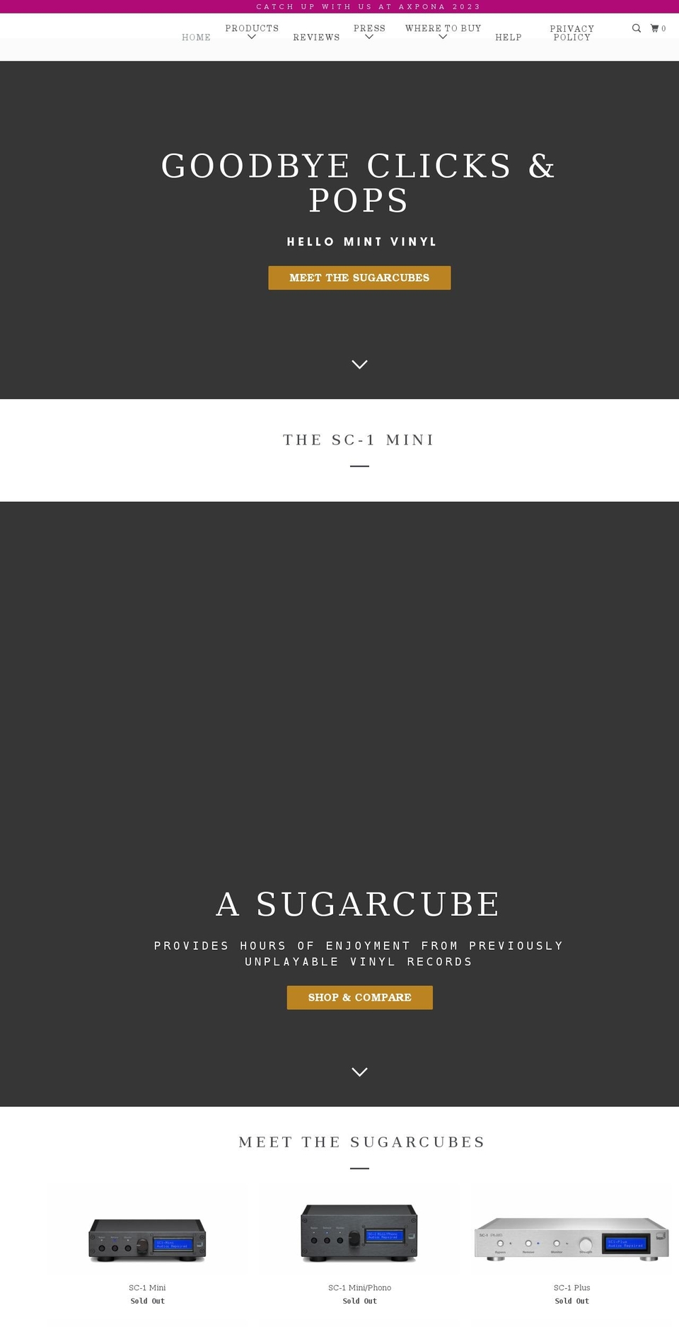 sweetvinyl.com shopify website screenshot