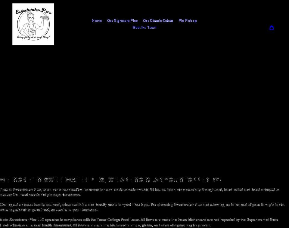 sweetwaterpies.com shopify website screenshot